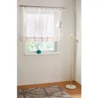 Otto Home Raffrollo "Dimona" Gr. 4, orange (creme, terra), B:100cm H:140cm, Voile, Obermaterial: 100% Polyester, Raffrollos, Raffrollo, Transparent, Voile, Polyester, Wellen