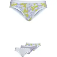 FILA Slip "WOMAN BRIEF", Damen, Gr. XL, bunt (grau, weiß, bunt), Obermaterial: 95% Baumwolle, 5% Elasthan, bedruckt, geblümt, unifarben, bequem, Unterhosen Slip