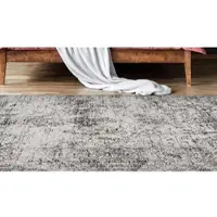 Calo-deluxe Teppich "Bello 600" Gr. 6, schwarz (anthrazit, creme), B:200cm H:10mm L:290cm, Baumwolle, Polyester, Teppiche, Teppich, Vintage Design, Wohnzimmer