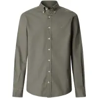 Hackett London für Herren. HM3010539 Maßgeschneidertes Oxford-Hemd grün (XXL), Lässig, Party, Baumwolle, Klassisch, Langarm