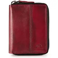 Green Burry GREENBURRY Kartenetui Destressed Card Case RFID Deep Red dunkelrot