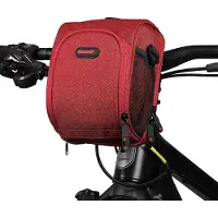 Unyqoos Fahrradtasche wasserdicht - Schwarz/Rot/Kaki