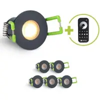 Longlife LED Einbaustrahler Mini Livorno 3W 2700K IP65 - Farbe: anthrazit RAL 7016 - Anzahl: ...