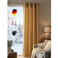 Wirth 1100000002199 "Trondheim B" Gr. 11, gelb (ocker), B:172cm H:245cm, Chenille, Polyacryl, Gardinen, 1100000002199