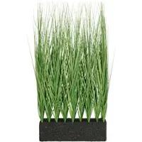 Creativ Green Kunstgras "Raumteiler Miscanthusgras", grün, B:38cm H:80cm T:12cm, Kunststoff, Kunstpflanzen, Kunstgras, in UV-beständiger Ausführung