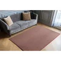 Obsession Fellteppich "Infinity 200", beige (puder), B:160cm H:40mm L:230cm, Polyester, Teppiche, Fellteppich, Kunstfel, Uni Farben, Kaninchenfell Haptik, supersoft