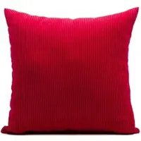 Gozze Dekokissen GÖZZE "Capri Cord", rot, unifarben, B:45cm H:10cm L:45cm, Polyester, Dekokissen_Sitzkissen_Kissenhüllen, Dekokissen