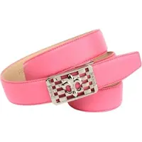 Anthoni Crown Ledergürtel , Damen, Gr. 80, rosa, Leder, unifarben, Gürtel Ledergürtel, Femininer Ledergürtel mit aufwendiger Schmuck-Schließe