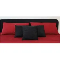 Westfalia Dekokissen, rot (rot, schwarz, unifarben), B:40cm L:40cm, Polyester, SCHLAFKOMFORT, Dekokissen_Sitzkissen_Kissenhüllen, Dekokissen, (5 Stck.)