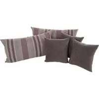 Westfalia Dekokissen, grau (grau, gemustert unifarben), B:40cm L:40cm, Polyester, SCHLAFKOMFORT, Dekokissen_Sitzkissen_Kissenhüllen, Dekokissen, 5-teilig