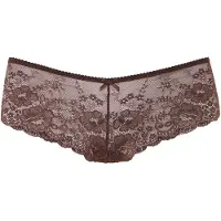LASCANA Hipster , Damen, Gr. 44/46, braun, Spitze, Obermaterial: 90% Polyamid, 10% Elasthan, unifarben, körpernah, Unterhosen Hipster, aus zarter Spitze