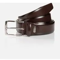 MONTI Ledergürtel "REDDING", Herren, Gr. 85, braun, Rindsleder, Gürtel Ledergürtel, glänzend, elegant