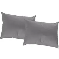 Wirth Dekokissen "WirthNatur" Gr. 2, grau (grau, unifarben), B:50cm L:50cm, Baumwolle, Dekokissen_Sitzkissen_Kissenhüllen, Dekokissen, Kissenhülle ohne Füllung, 2 Stück