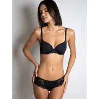Passionata Halbschalen-BH "NINA", Damen, Gr. 80, Cup C, schwarz, Obermaterial: 90% Polyamid, 10% Elasthan, BHs Halbschalen-BH, mit Spitzendetails