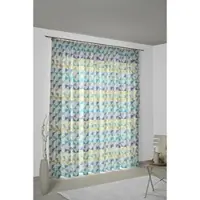 Wirth Vorhang "Berlare", blau, B:132cm H:395cm, Baumwolle, Polyester, Gardinen, Vorhang, nach Maß