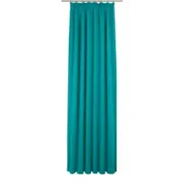 Wirth Vorhang "Newbury", blau (türkis), B:130cm H:195cm, Baumwolle, Polyester, Gardinen, Vorhang, nach Maß