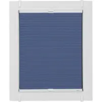 Sunlines Plissee "Start-up Style Honeycomb", blau (dunkelblau, weiß, weiß), B:63cm H:115cm, Obermaterial: 100% Polyester, Plissees, Plissee, verspannt mit Simply-Fix Klemmträger, Wabenplissee