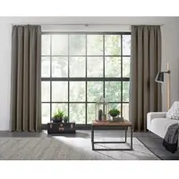 Wirth Vorhang "Dim out", grau, B:142cm H:375cm, Polyester, Gardinen, Vorhang, nach Maß