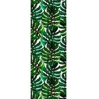 Queence Vinyltapete "Tropische Blätter-Grün", bunt, B:0,9m L:2,5m, Vinyl, Tapeten, Vinyltapete, 90x250cm, selbstklebend, kinderleichte Anbringung,, Sticker