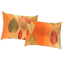 Wirth Dekokissen "MAREK" Gr. 3, orange (terrakotta, bedruckt gemustert), B:40cm L:60cm, Polyester, Dekokissen_Sitzkissen_Kissenhüllen, Dekokissen, Kissenhülle ohne Füllung, 2 Stück