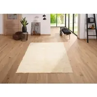 Otto Home Wollteppich "Lucy" Gr. 6, beige (natur), B:190cm H:40mm L:290cm, Wolle, Teppiche, Wollteppich, reine Wolle, echter Flokati, handgewebt