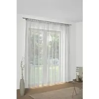 Wirth Vorhang Gr. 18, weiß (sanftes weiß), B:450cm H:245cm, Polyester, Gardinen, Vorhang, Store