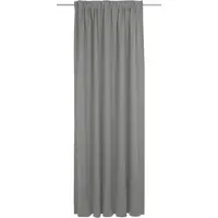 Adam Audio Vorhang ADAM "Uni Collection light" Gr. 3, grau (dunkelgrau), B:142cm H:225cm, Jacquard, Baumwolle, Gardinen, Vorhang, aus 100% Bio-Baumwolle