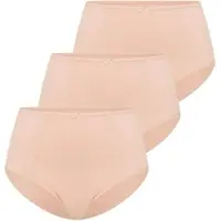 Ysabel Mora Taillenslip , Damen, Gr. XXL, beige, Obermaterial: 90% Baumwolle, 10% Elasthan, körpernah, Unterhosen Taillenslip, Spitze, elastisch, weich, formend, Baumwollmix