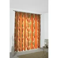 Wirth Vorhang "Marek" Gr. 3, orange (terra), B:142cm H:225cm, Jacquard, Polyester, Gardinen, Vorhang