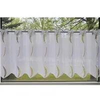 Stickereien Plauen Panneaux "Elina" Gr. 5, weiß (weiß, terra), B:210cm H:45cm, Voile, Polyester, Gardinen, Panneaux