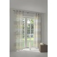 Wirth Vorhang "Barletta" Gr. 4, beige, B:135cm H:245cm, Baumwolle, Polyester, Gardinen, Vorhang