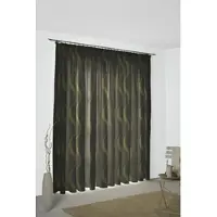 Wirth 1100000002199 "Lupara" Gr. 4, grün, B:132cm H:245cm, Jacquard, Baumwolle, Polyester, Gardinen, 1100000002199
