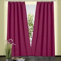 Weckbrodt Vorhang "Sento" Gr. 3, lila (himbeere), B:135cm H:230cm, Baumwolle, Polyester, Gardinen, Vorhang, Baumwolle, blickdicht, matte Struktur, unifarben, Gardine, Store