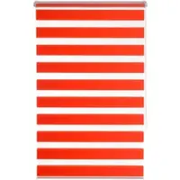 K-Home Doppelrollo "Ancona" Gr. 8, rot (apricot), B:110cm H:150cm, Polyester, Rollos, Doppelrollo, im Fixmaß