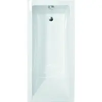 Plazan Aqua | Badewanne - Besco Rechteckige Badewanne - 130 x 70 Cm - Antibakterielle Beschichtung - Acrylmaterial - Mit Siphon Und Füßen