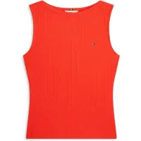 Tommy Hilfiger 5x2 Rib Boat Slim Fit ärmelloses T-shirt