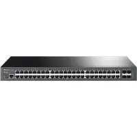 TP-LINK JetStream 48-Port Gigabit L2+-Managed Switch mit 4 10GE SFP+ Slots, Managed, L2+, Gigabit Ethernet (10/100/1000), Rack-Einbau, 1U