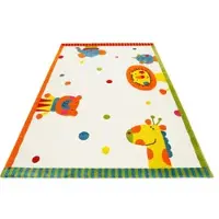 Sigikid Kinderteppich "Animal Festival" Gr. 1, weiß, B:80cm H:13mm L:150cm, Kunstfaser, Teppiche, Kinderteppich
