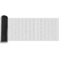 vidaXL Sechseckzaun mit Pfosten 50 x 0,8 m PVC-beschichteter Stahl