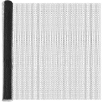 vidaXL Sechseckzaun mit Betonsockel 25 x 1,6 m PVC-beschichteter Stahl