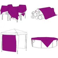 vidaXL Transparente Plane mit Ösen 12x12 m Polyethylen