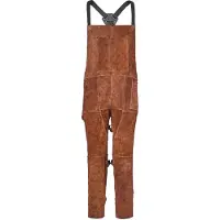Vevor Schweißerschürze mit geteiltem Bein, Latzschürze 610x1321mm, Arbeitsschürze aus Rindsleder, hitzebeständige Sicherheitsschürze mit 3 Taschen für Holz-, Garten-, Schmiedearbeiten, XL