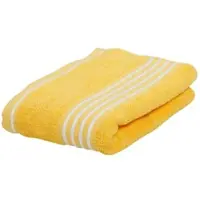 Gozze Handtücher GÖZZE "Rio", gelb, B:50cm L:100cm, Walkfrottee, Obermaterial: 100% Baumwolle, Handtücher, Handtücher, im Set, mit frischer Streifenbordüre