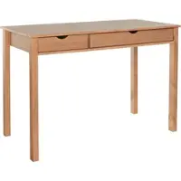 Home affaire Schreibtisch "Gava", beige (natur), B:120cm H:80cm T:60cm, Tische, Schreibtisch, massives Kiefernholz, für das home office, Laptoptisch Breite 120 cm
