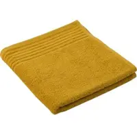 Gozze Handtücher GÖZZE "Hanna", gelb (senf), B:50cm L:100cm, Walkfrottier, Obermaterial: 100% Baumwolle, Handtücher, Handtücher, im Set, moderne Uni-Farben, mit strukturierter Bordüre