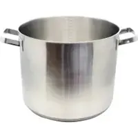 Elo Profi Cuisine Gemüsetopf ohne Deckel 24 cm, Topf aus rostfreiem Edelstahl geeignet für alle Herdarten, Durchmesser: 24 cm