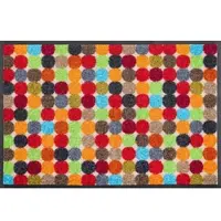 Wash & dry Fußmatte "Mikado Dots" Gr. 15, bunt, B:40cm H:7mm L:60cm, Kunstfaser, BY KLEEN-TEX, Teppiche, Fußmatte, Schmutzfangmatte, rutschhemmend, waschbar