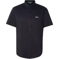 BOSS Regular-Fit Hemd aus knitterfreiem Baumwoll-Jersey Grösse M