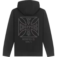 WCC ATX Cross Zip-Hoodie Herren Baumwolle schwarz, S