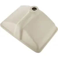 Vevor Unterbau Waschbecken, 400 x 305 mm Rechteckiges Weißes Keramikbecken mit Überlaufloch, Untertisch Einbau Modernes Waschbecken für das Badezimmer, Rechteck für kleine Räume, 15x21 Zoll